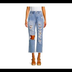 NWT Vanilla Star super High Rise Boyfriend 90s jean sz9